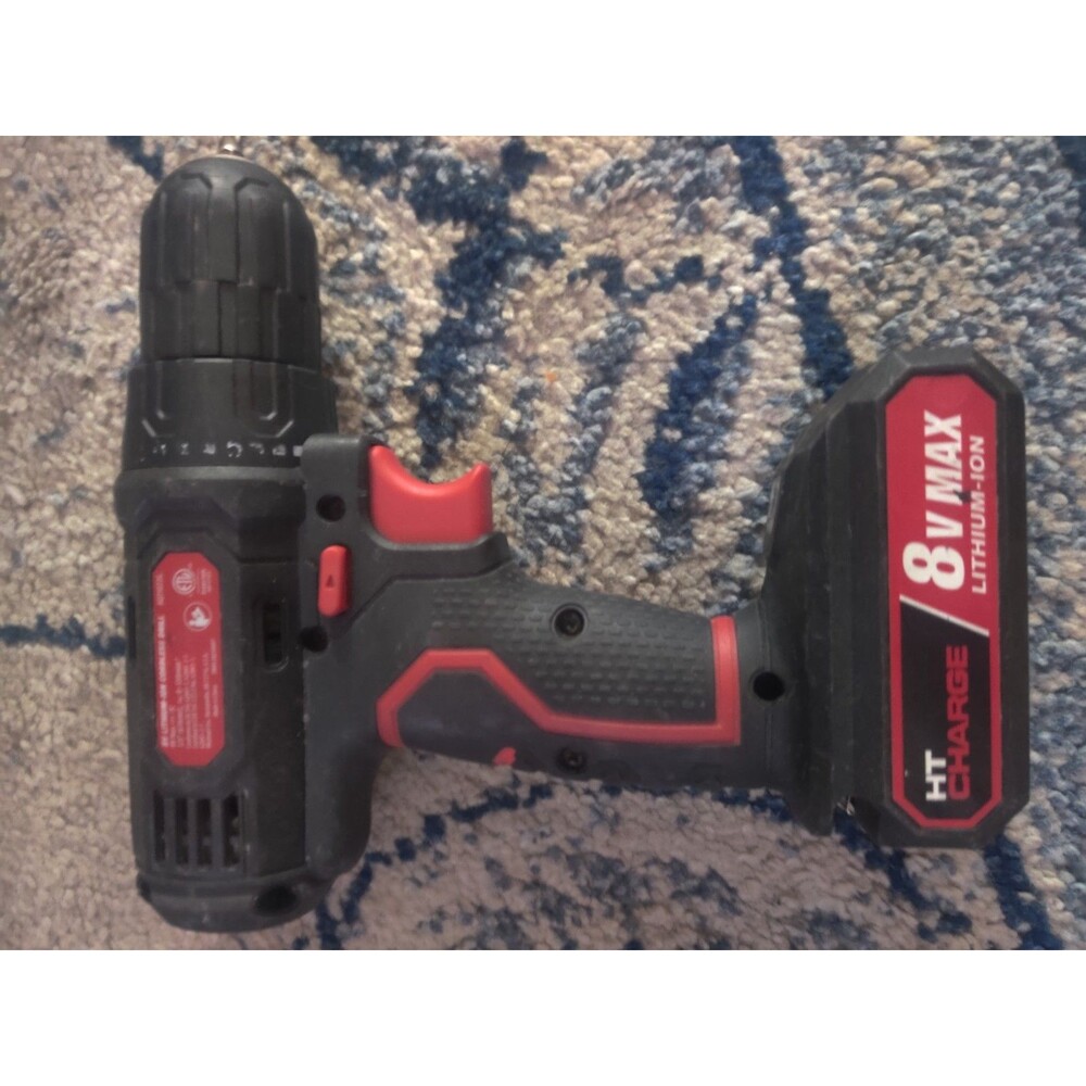 Hyper Tough 8V Max Cordless Drill/Driver Li-Ion w/ Battery NO CHARGER